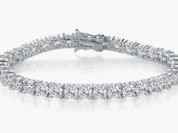 Tennis Bracelet for Women and Men 3mm-7mm Cubic Zirconia 18K White Gold/Yellow Gold Plated Size 6-8.5 inches